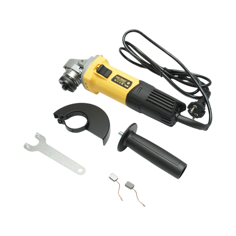 Smerigliatrice angolare Flex 760W, disco 220V 115mm, velocità 11000 giri/min Crownman