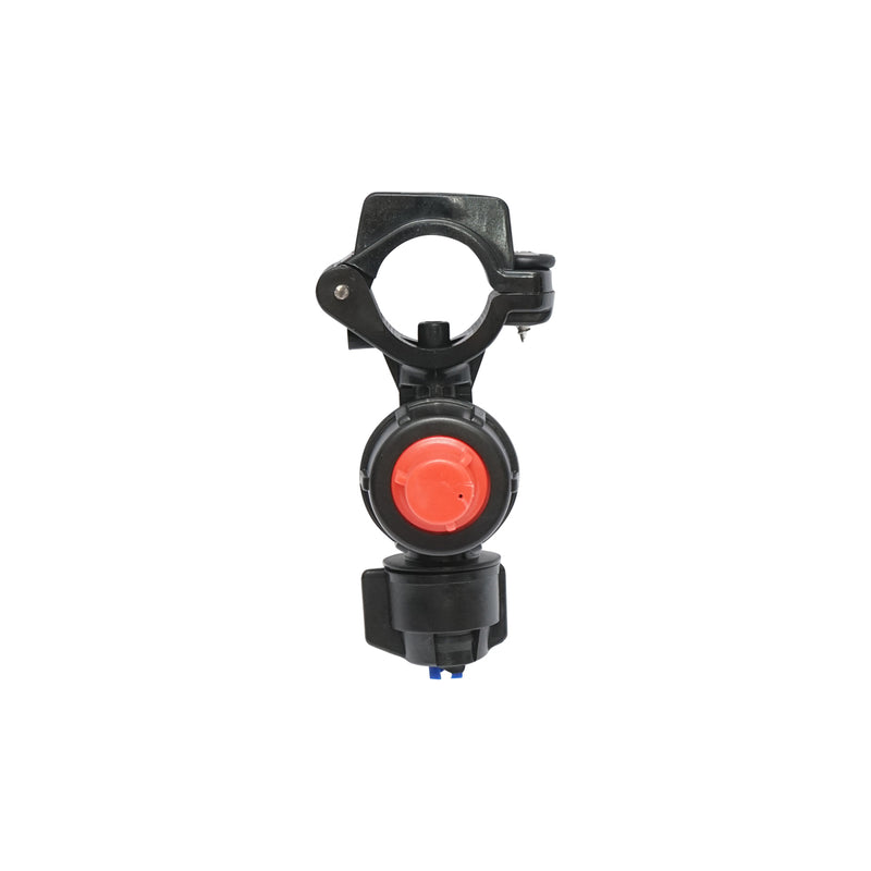 Gruppo spruzzatore completo con ugello e valvola antigoccia per tubo da Ø25 mm (irroratrice per diserbo)