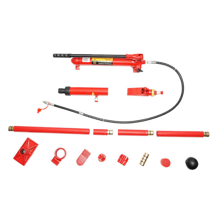 Kit di riparazione carrozzeria auto da 10 t Martinetto Idraulico Kit di Strumenti di Riparazione carrozzeria