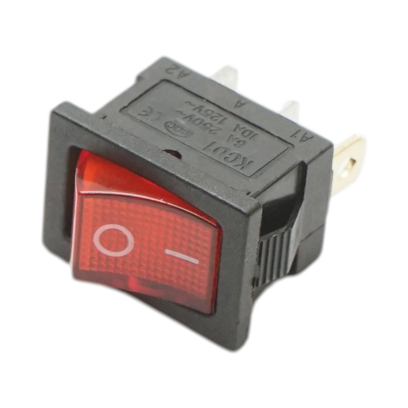 Interruttore a bilanciere universale a 3 pin con LED (250 V CA/6 A, ON/OFF)