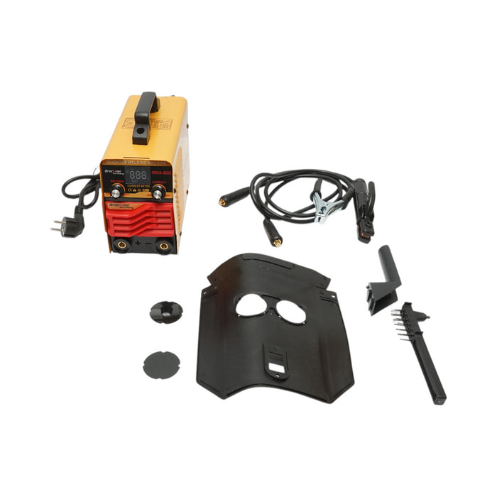 Saldatrice inverter 200A MMA, 220V con display digitale, tecnologia IGBT Breckner Germany