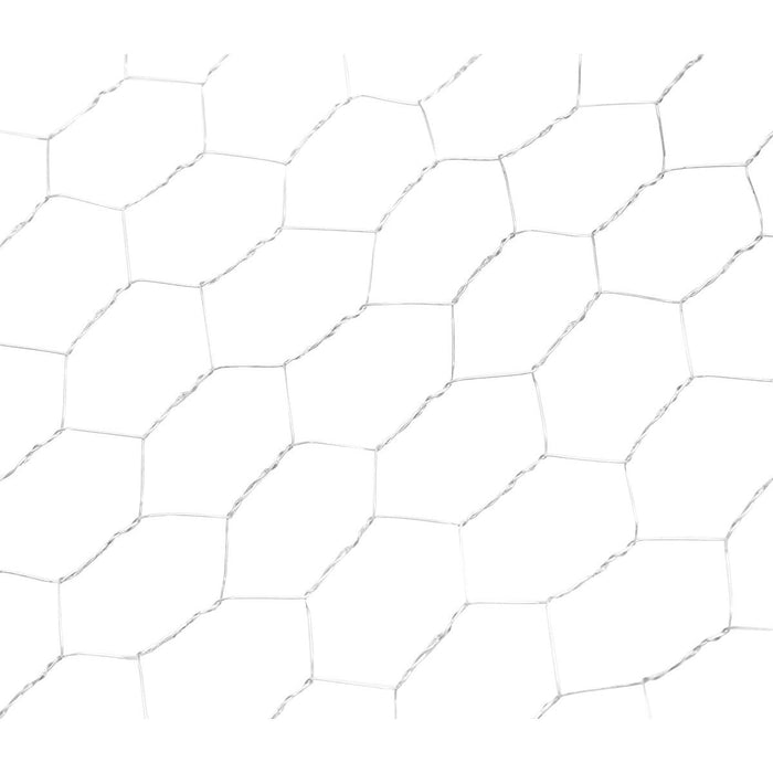 Reti Recinzione per Pollame Rete per recinto L20m, H100cm, intrecciata, zincata con maglie di 25mm, per recinzione