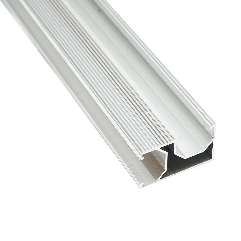 Profilo in alluminio per il montaggio di pannelli solari, 2,5 m – Sistema B (24 mm).. Breckner Germany