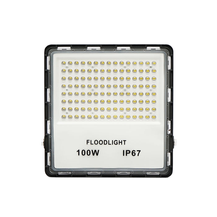 Proiettore LED 100W, 220V, 6500K, IP67, 270x260x35mm