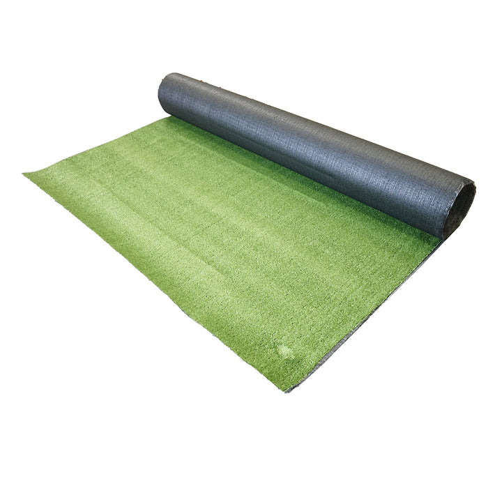 Tappeto di erba artificiale verde 4x30 m, filo 7 mm, 2 strati PP e rete PU