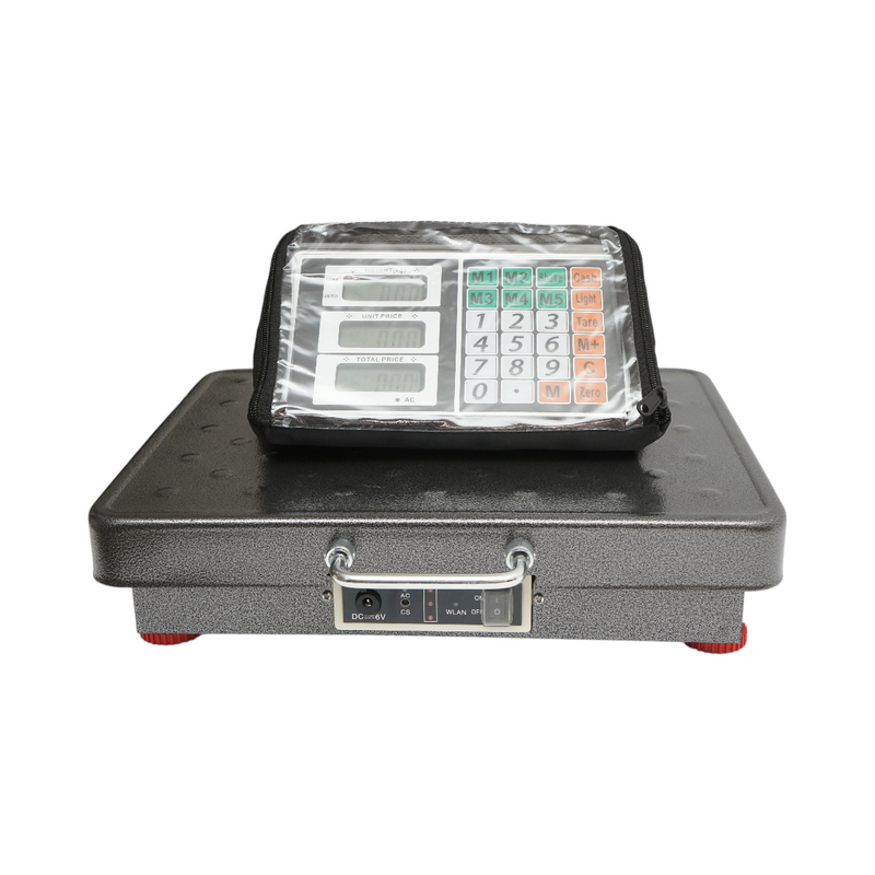 Bilancia elettronica a piattaforma wireless (200 kg) con display WiFi, pedana 320x420 mm