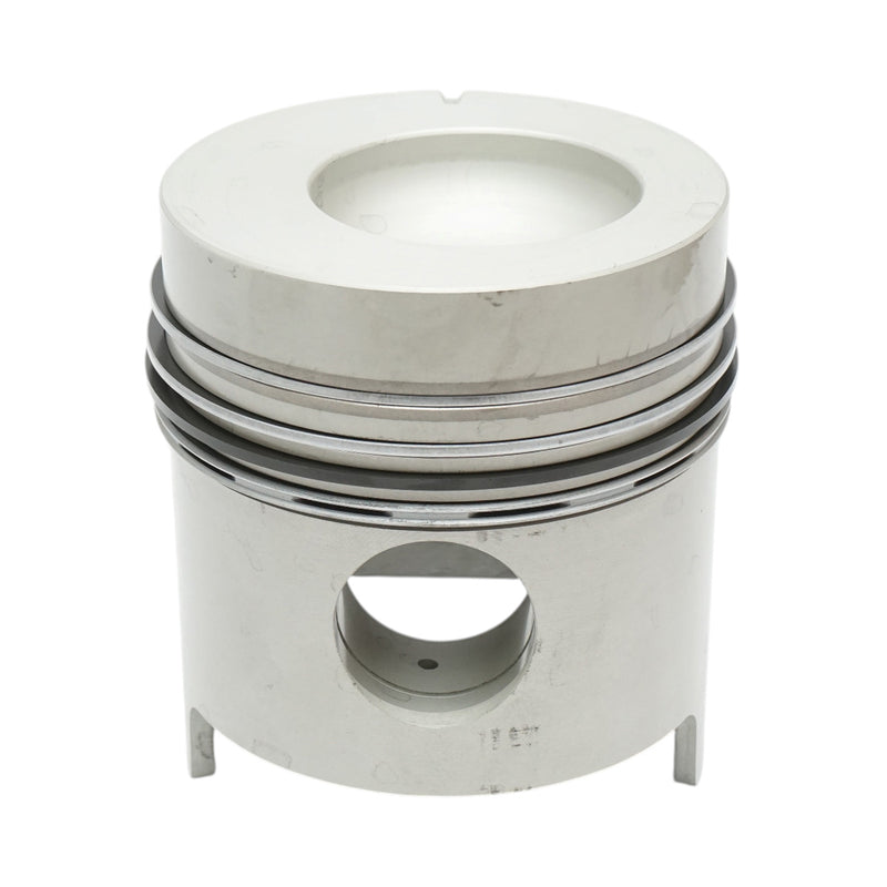 Pistone motore Ford/New Holland da 111,78 mm, completo di fasce elastiche e spinotto da 38,1 mm; compatibile con codici OEM. C7NN6108V, D2NN6108N, D4NN6108AA, S65820, S67001, 81817183, 81827181, 81846014, 83960615