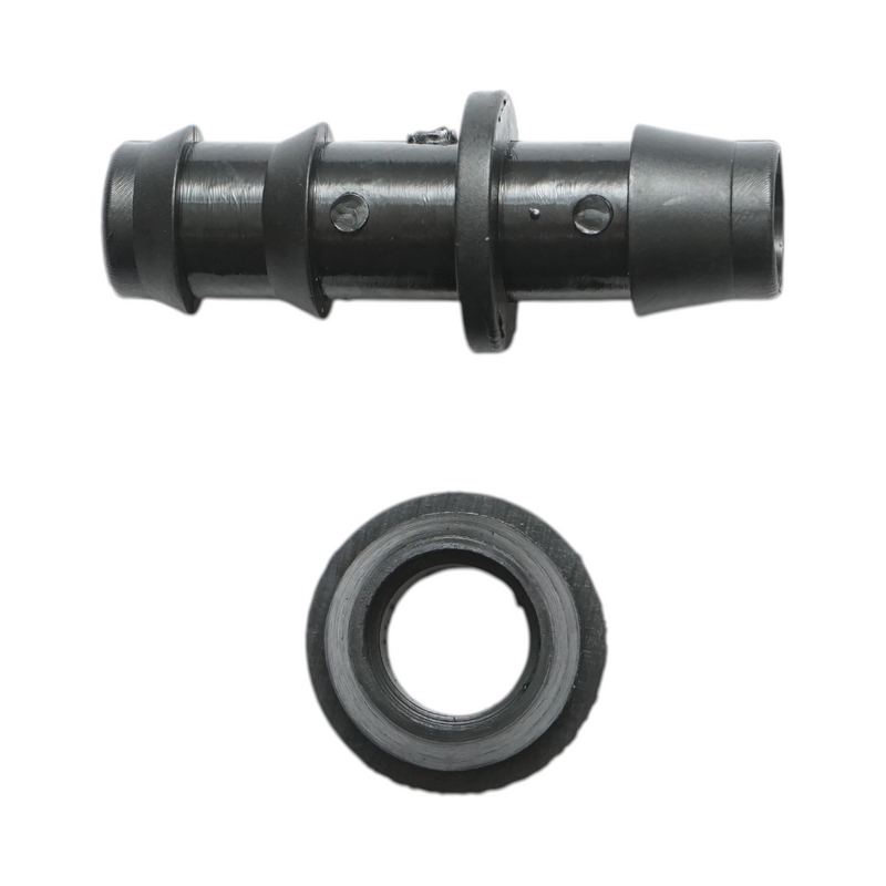 Connettore a nipplo uguale da 16x16 mm per tubi di irrigazione a goccia, per sistemi di irrigazione.