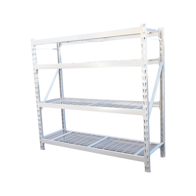 Scaffale metallico a 4 ripiani 1960x610x1830 mm per carichi pesanti