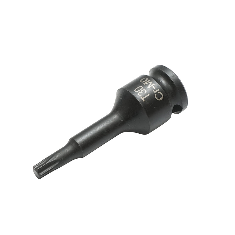 Chiave a bussola a impatto Torx T30, 60 mm, quadrata 3/8 Cr-Mo