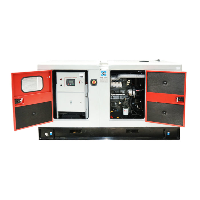 Generatore elettrico trifase 55KVA, 400V con motore diesel Ricardo N4100DS-46/46KW