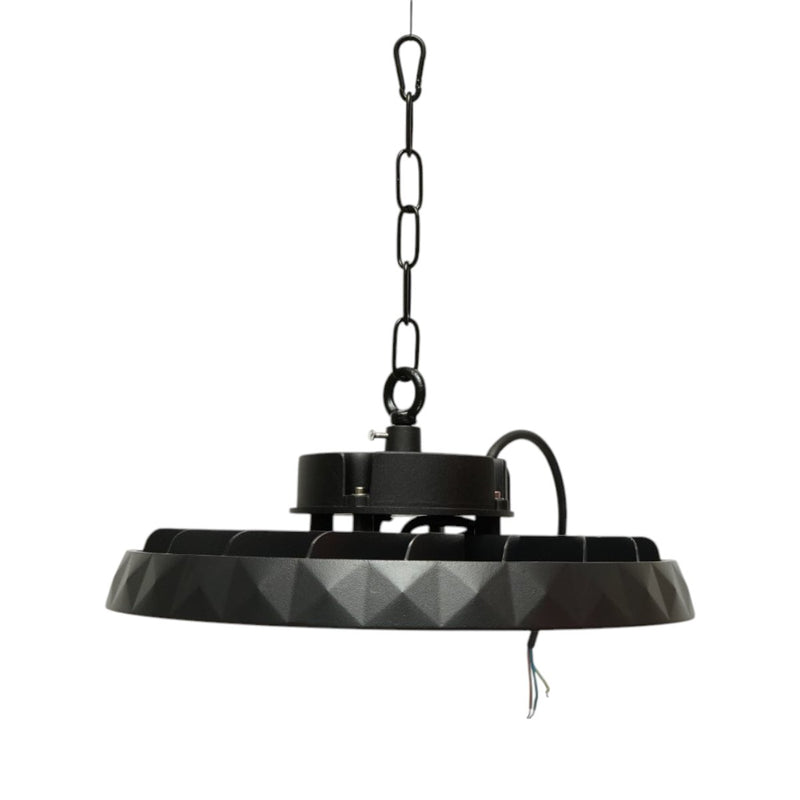 Lampada industriale LED UFO High-Bay da 150 W, 100-265 V, 6500 K, 24000 lm per capannoni industriali e magazzini, 330x45 mm, IP65 Breckner Germany