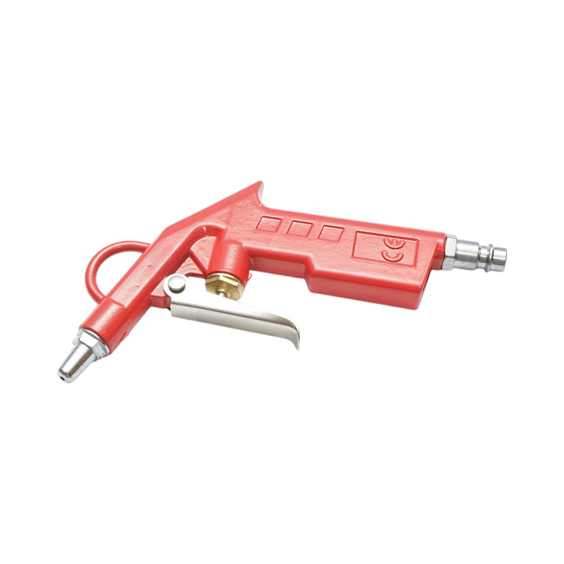 Pistola di soffiaggio ad aria compressa con ugello corto da 28 mm, rossa