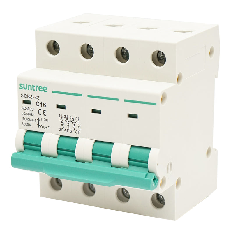 Interruttore automatico tipo 4P, 16A 400VAC Suntree