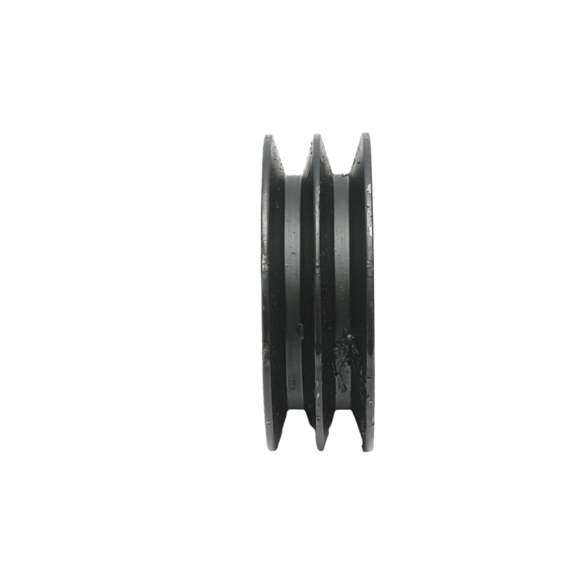 Puleggia a due gole, 97x32 mm, per albero da 24 mm con chiavetta