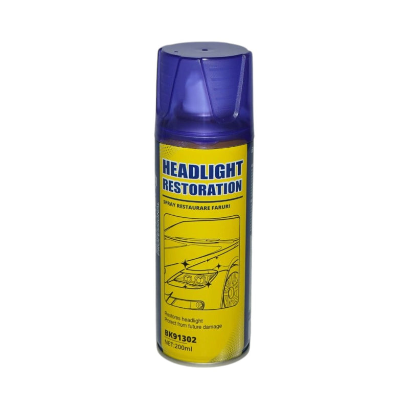 Spray per il ripristino dei fari con 2 fogli abrasivi, 200 ml Breckner Germany