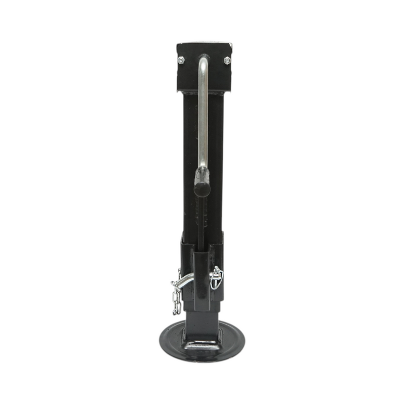 Piede di supporto regolabile per rimorchio con manovella, 57 cm, montaggio laterale, carico massimo 8.000 kg