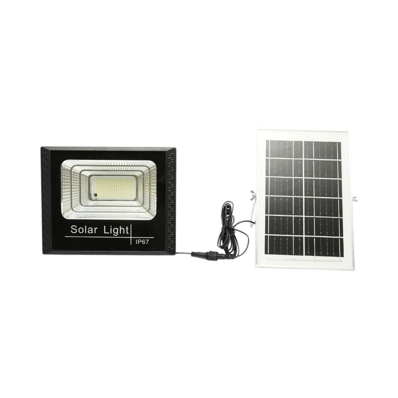Faretto LED da 60 W, 6500 K, con pannello solare da 6 W, batteria LiFePO4 da 5000 mAh e telecomando (IP67) Breckner Germany