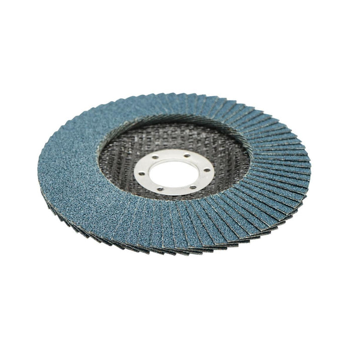 Dischi Lamellari Zirconio 125mm P80 per Acciaio INOX Metallo, Dischi Abrasivi, Disco Lamellare Breckner Germany