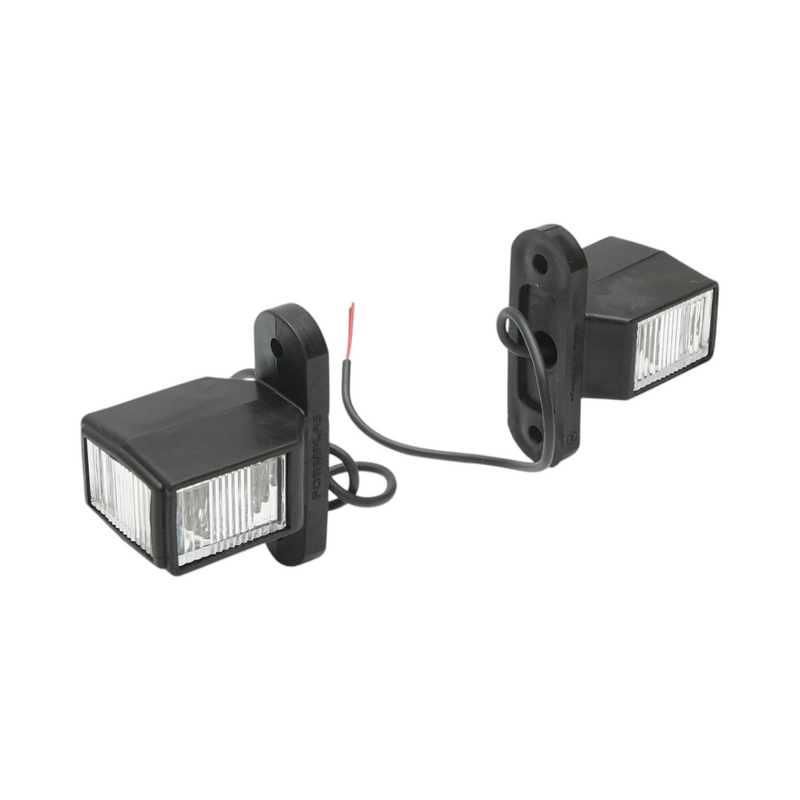Set di luci di ingombro laterali a LED con braccio, 12V-24V, 3 funzioni (rosso-bianco-ambra), 70 mm Breckner Germany