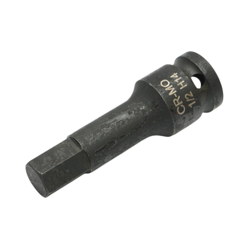 Bussola a impatto con inserto esagonale H14, 78 mm, attacco quadro da 1/2", Cr-Mo Breckner Germany