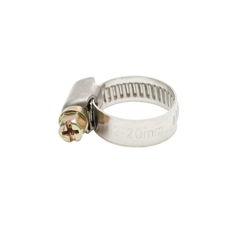 Fascetta stringitubo regolabile in acciaio inox 12-20A