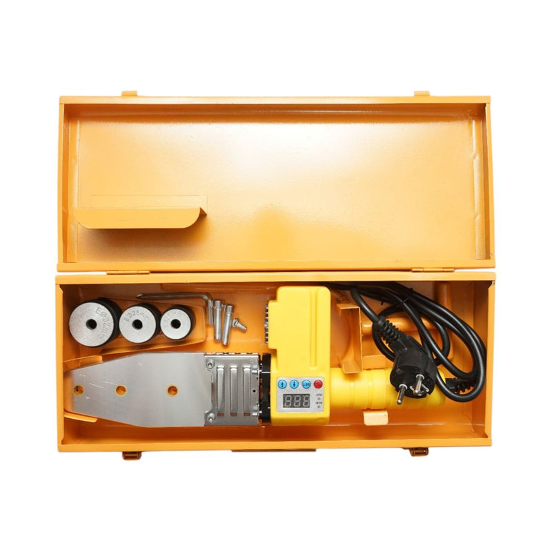 Kit saldatrice per tubi in PPR da 800 W con display digitale (0-280 °C) e 3 matrici di saldatura (20-25-32 mm) Breckner Germany