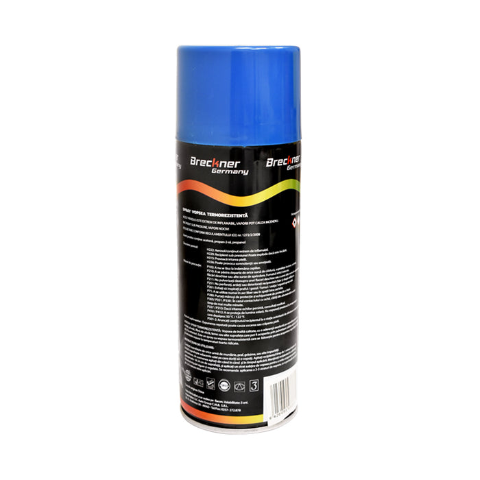 Spray vernice acrilica termoresistente fino a 400°C blu 450ml Breckner Germany