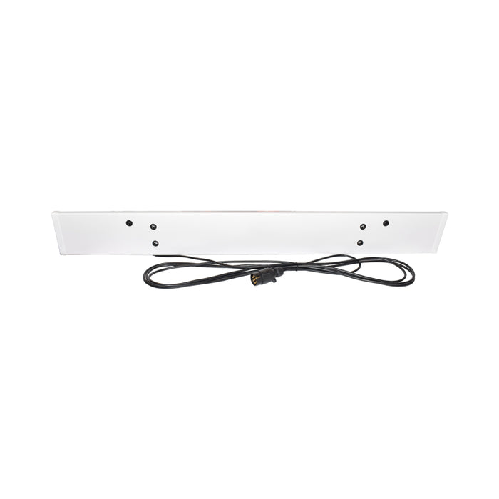 Gancio di traino da 1220 mm, 2 luci a LED, 1 fendinebbia a LED, 2 triangoli riflettenti, cavo da 6 m e presa a 7 pin 12/24 V