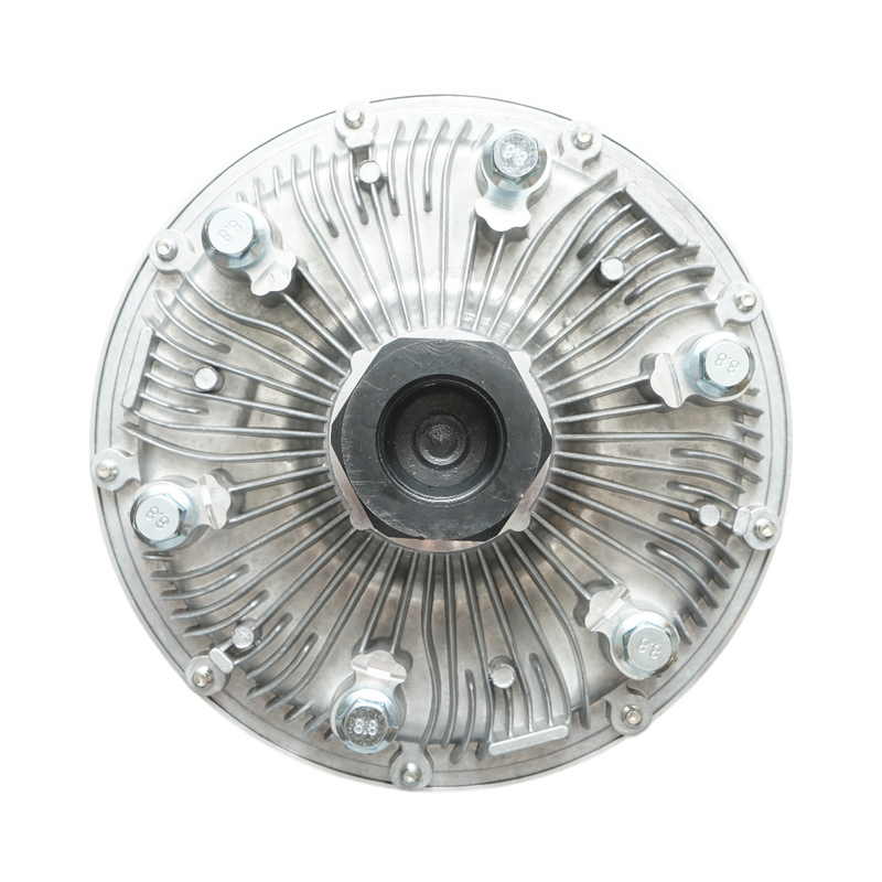 Giunto viscoso (viscocoupling) per ventola di raffreddamento New Holland e Case IH, diametro 204 mm, filettatura M30x2 mm, codice OEM 87383689.