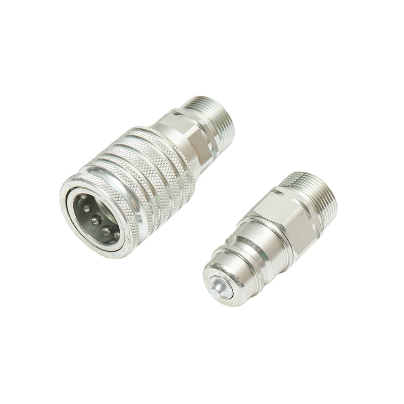 Valvola adattatrice maschio/femmina con attacco conico M26×1,5 mm e filetto esterno. Breckner Germany