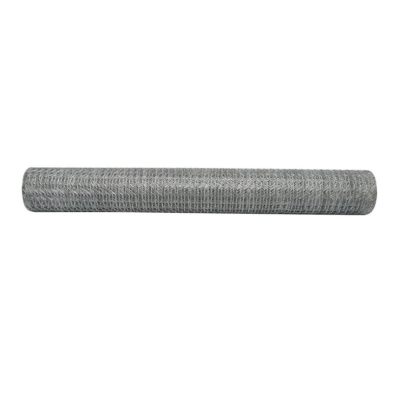 Reti Recinzione per Pollame Rete per recinto L20m, H100cm, intrecciata, zincata con maglie di 19mm, per recinzione.