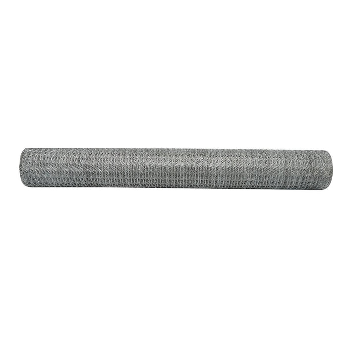 Reti Recinzione per Pollame Rete per recinto L20m, H100cm, intrecciata, zincata con maglie di 19mm, per recinzione.