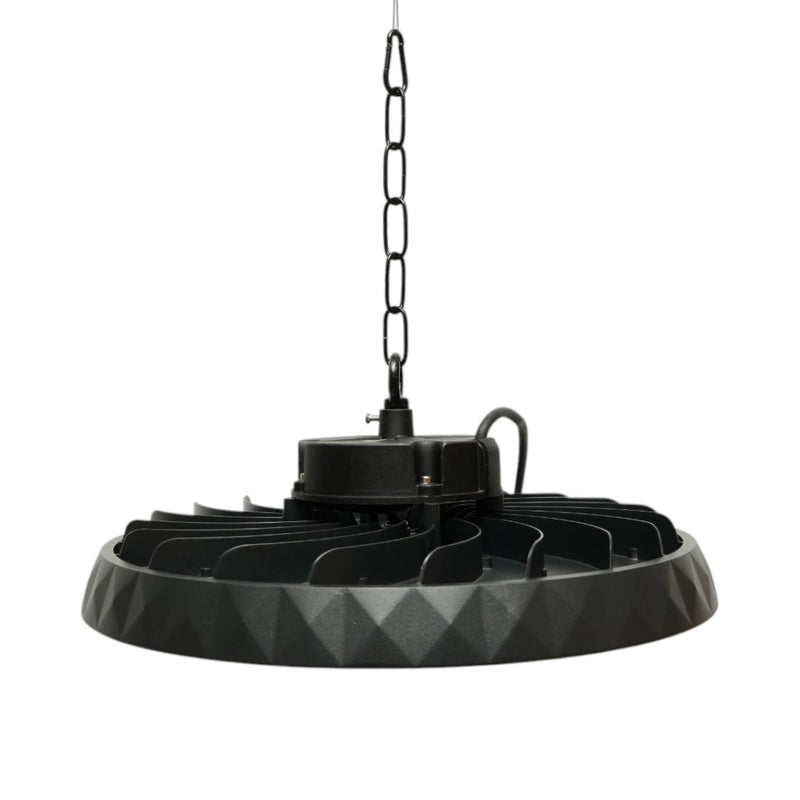 Lampada industriale LED UFO High-Bay 200W, 100-265V, 6500K, 40000lm per capannoni e magazzini, 375x50mm, IP65 Breckner Germany