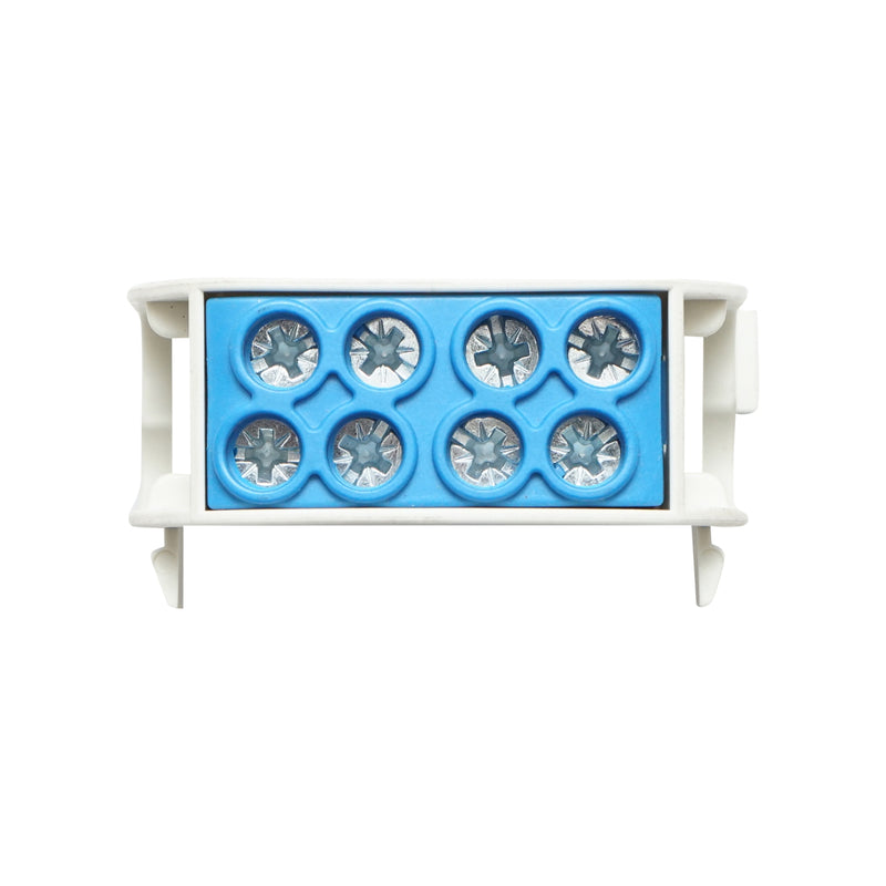Morsetto di distribuzione, 1P, isolamento blu, 25 mm², 380 V CA