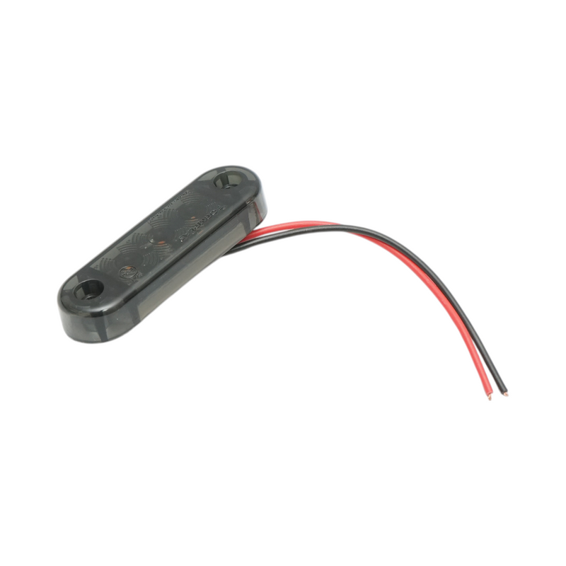 Luce di ingombro laterale a LED ovale 12V-24V, giallo fumé, 3 LED, 70x21x10,5 mm Breckner Germany