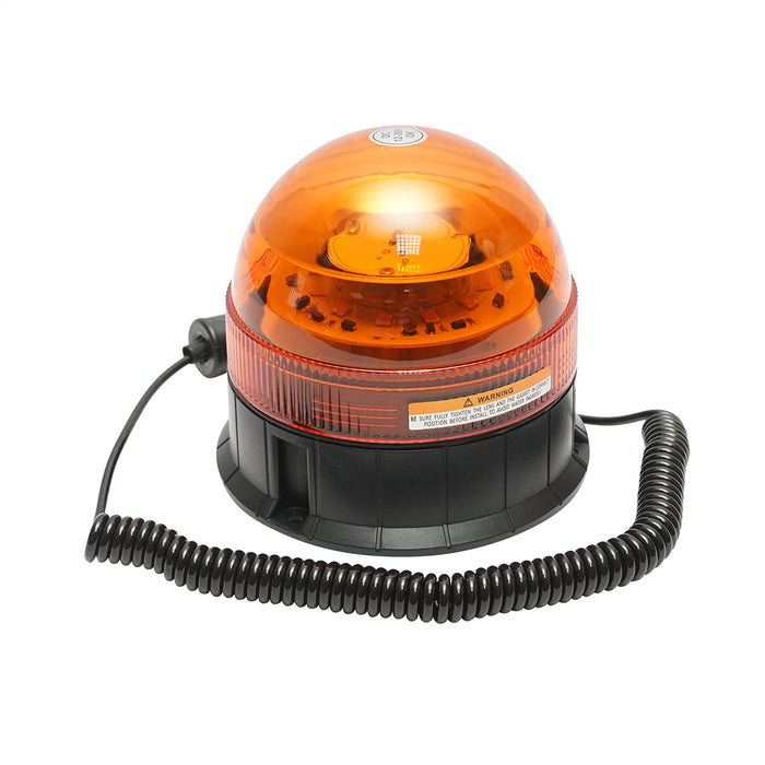 Lampeggiante LED 12–24V con 3 funzioni e base magnetica