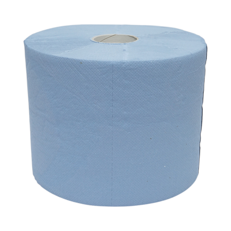 Set di 2 rotoli di carta industriale blu a 3 veli (36x22 cm), Celtex Superblue S, 500 strappi/rotolo (59612)
