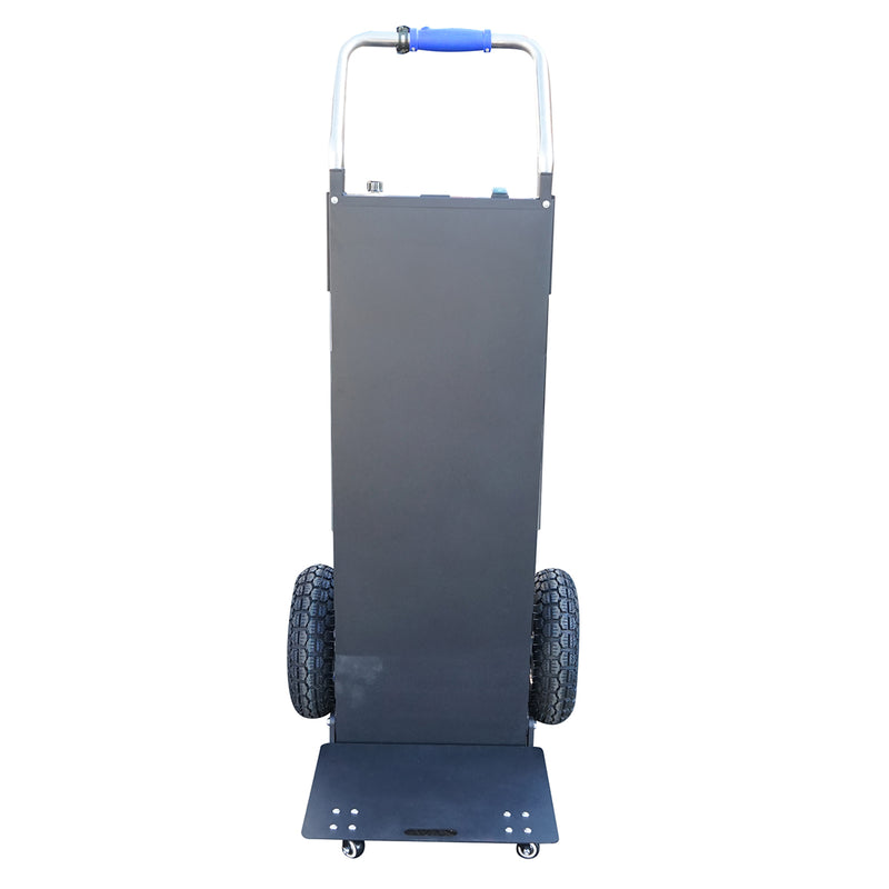 Carrello elettrico saliscale per carichi da 1500 W, portata massima 200 kg