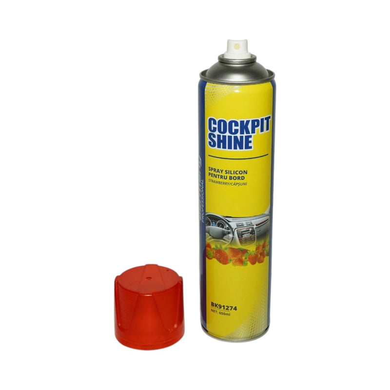 Spray antistatico al silicone per cruscotti, profumazione fragola, 650 ml Breckner Germany
