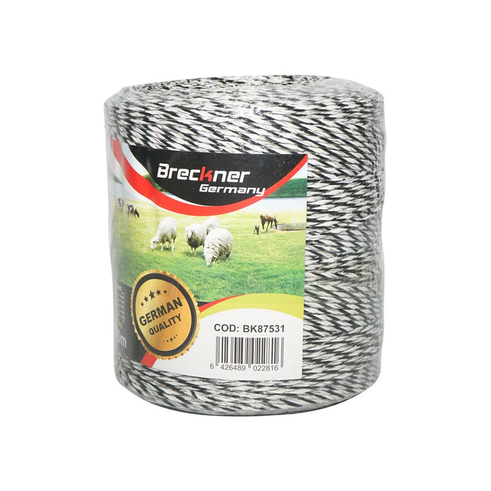 Filo per recinto elettrico, Lunghezza 500 MT, Ø3mm 5x0.2mm SS 1x0.25mm Cu, 0.4 Ohm/m, Recinzioni Elettriche Baisan