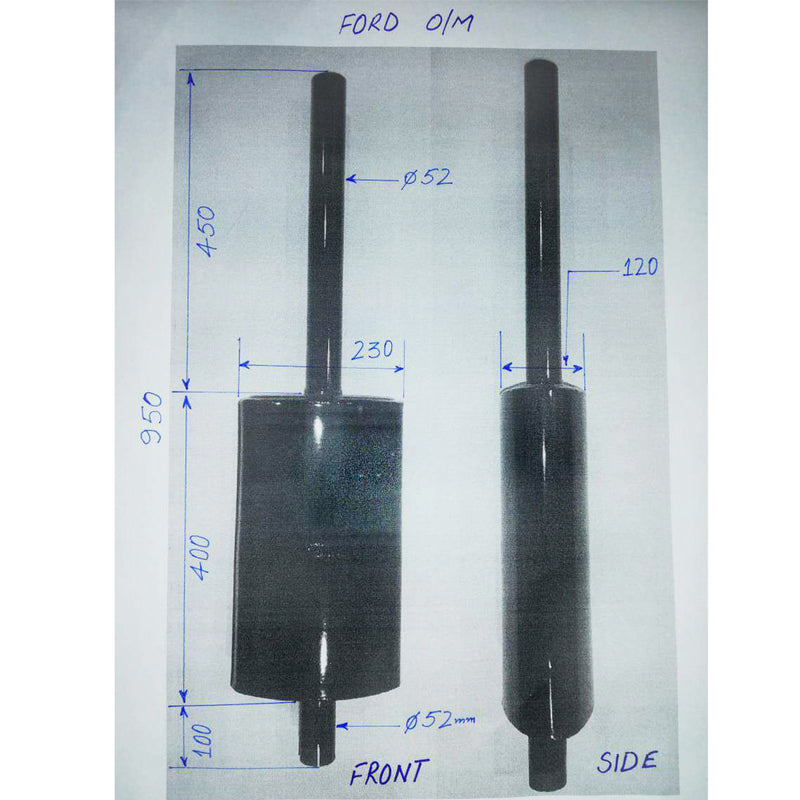 Marmitta di scarico per Ford O/M