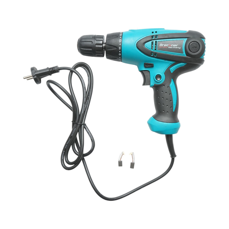 Trapano e avvitatore con indicatore LED 350W, 220V, coppia 20Nm, mandrino autoserrante 10mm, velocità 0-1000rpm Breckner Germany