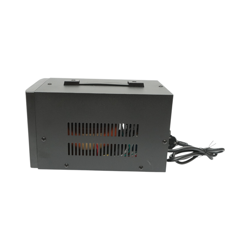 Stabilizzatore di tensione automatico 2000 VA, 1200 W, 140-250 V CA, monofase a relè, 2 prese Schuko da 230 V, display LCD Breckner Germany