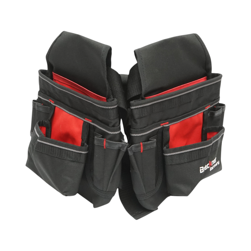 Cintura portautensili doppia multifunzione con tasche multiple, in tessuto Breckner Germany