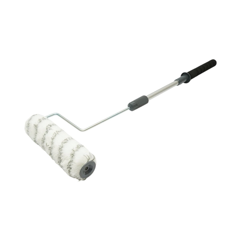 Set con rullo in poliestere (25 cm), manico telescopico (40–80 cm) e griglia in plastica per vaschetta Breckner Germany