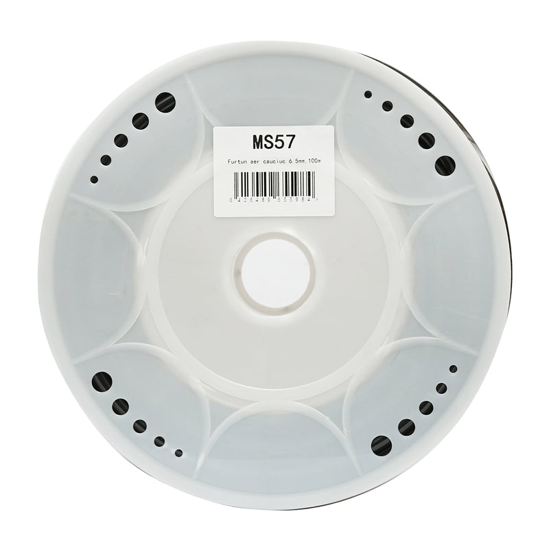 Tubo aria in gomma 100m, diametro 6,5mm, spessore 3,5mm