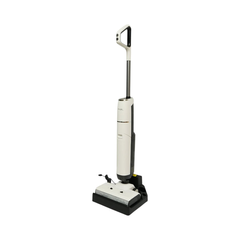 Aspirapolvere verticale senza fili con funzione lavapavimenti, 200 W, potenza di aspirazione 18.000 Pa, batteria da 5.000 mAh, serbatoi dell'acqua 2 × 600 ml, comando vocale, display digitale Breckner Germany