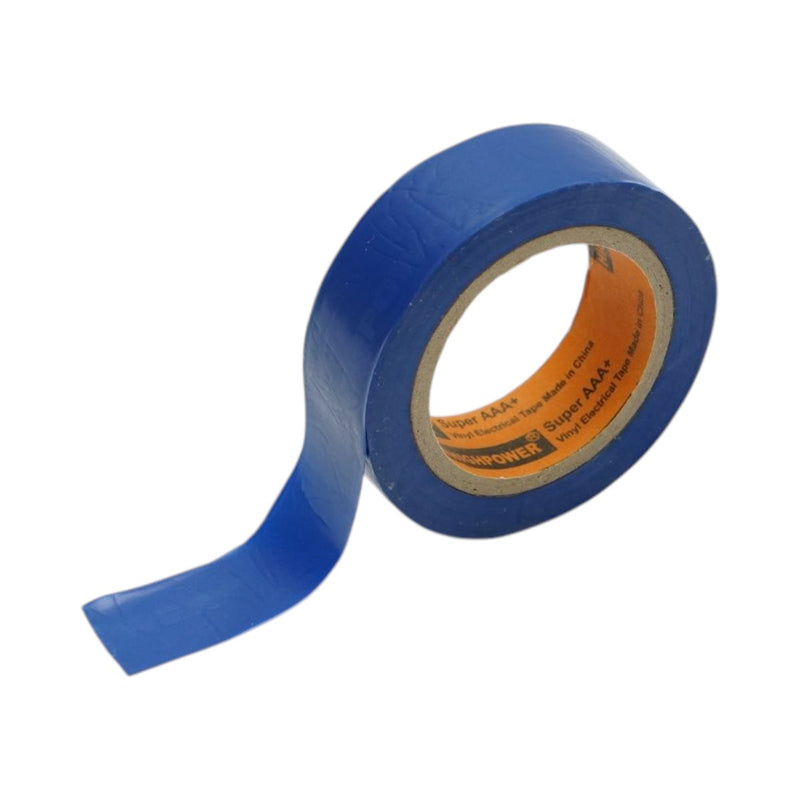 Nastro isolante in vinile blu 19 mm x 9 m, ignifugo, qualità superiore AAA+ HighPower