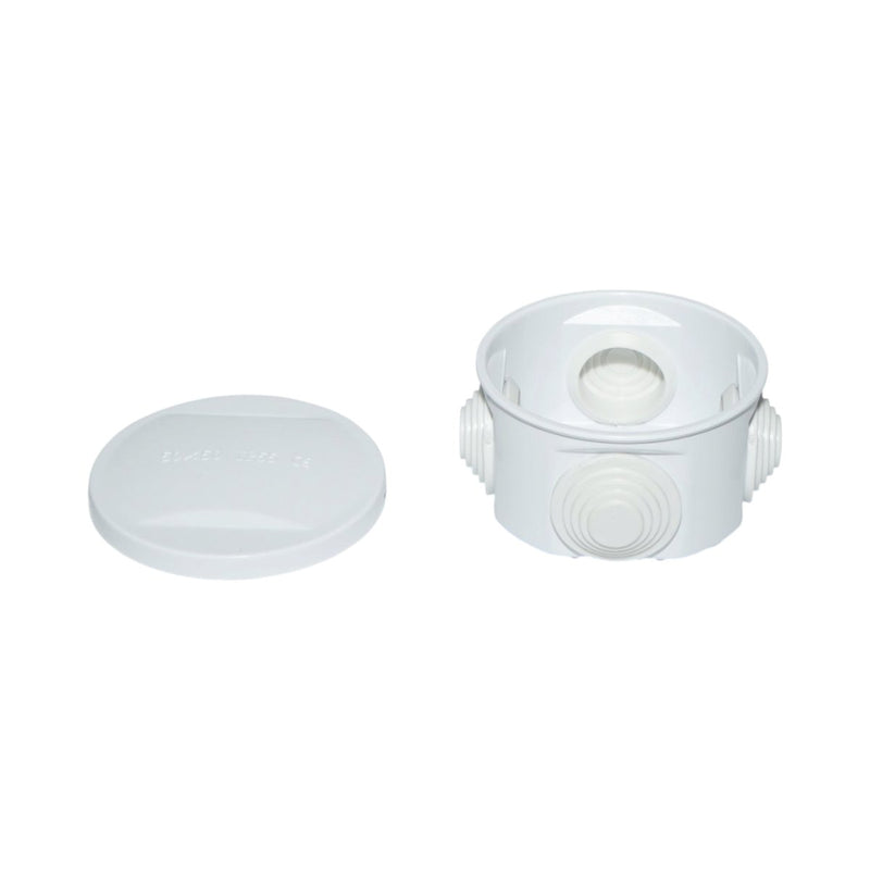 Scatola di derivazione rotonda da superficie, 4 ingressi, 50x50 mm, IP55